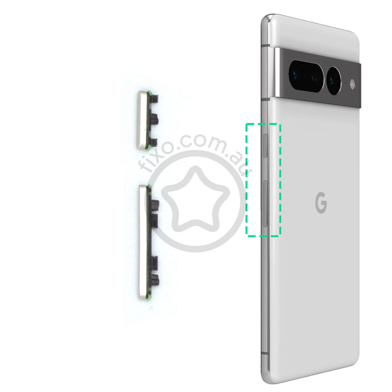 Google Pixel 7 Pro Replacement Side Buttons Snow