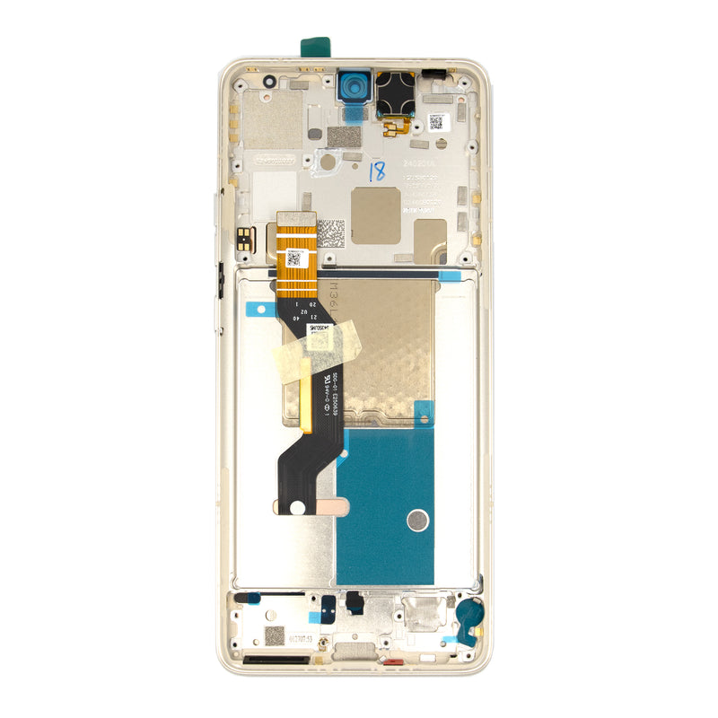 Motorola Edge 50 Pro Replacement Screen with Frame (XT-2403) - Genuine - Moonlight Pearl