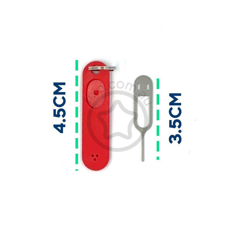 SIM card eject tool - with key holder 