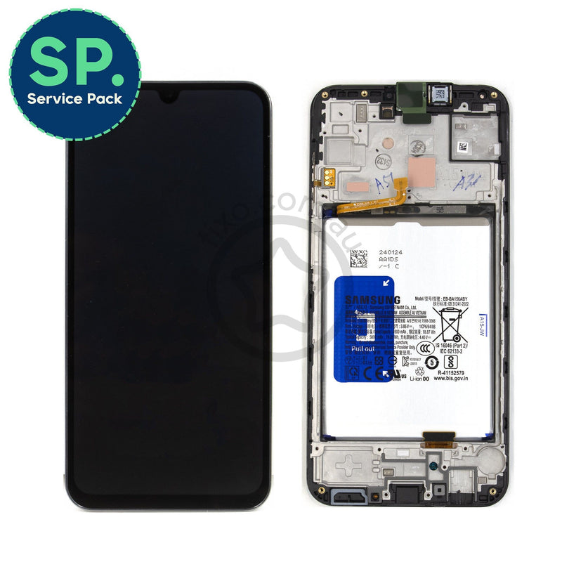 Samsung Galaxy A15 Replacement LCD Screen with Frame - Genuine