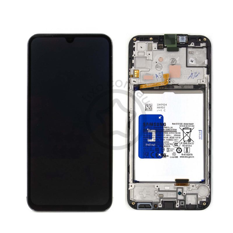 Samsung Galaxy A15 Replacement LCD Screen with Frame - Genuine