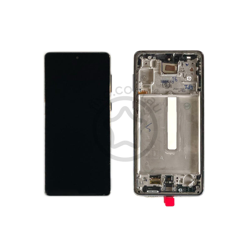 Samsung Galaxy A73 5G Replacement LCD Screen with Frame - Service Pack Grey