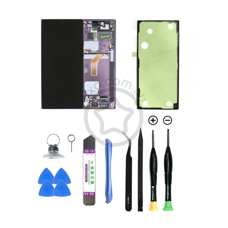 Samsung Galaxy S22 Ultra DIY Screen with Frame Replacement Kit