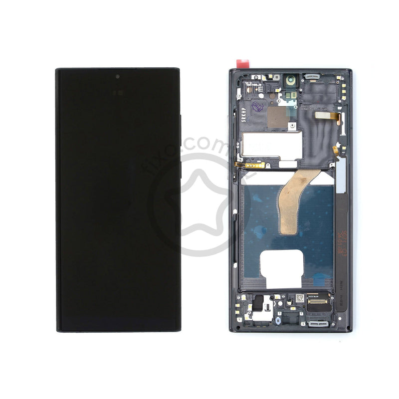 Samsung Galaxy S22 Ultra Replacement LCD Screen - Aftermarket Phantom Black