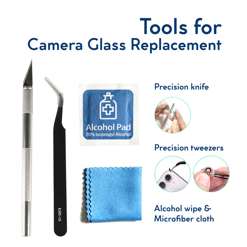 iPhone 15 Plus Rear Camera Lens Glass Repair Kit