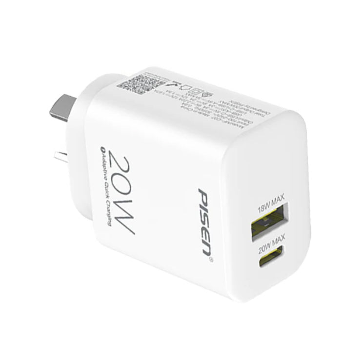 Pisen USB Wall Charger Dual Port - 20W