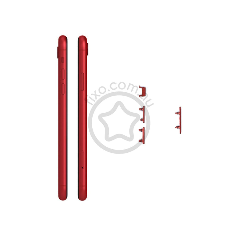 iPhone XR Replacement Side Button Set (Volume and Power) Red