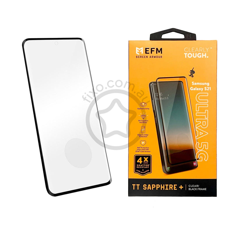 Samsung Galaxy S21 Ultra Glass Screen Protector Installation Kit - EFM TT Sapphire+