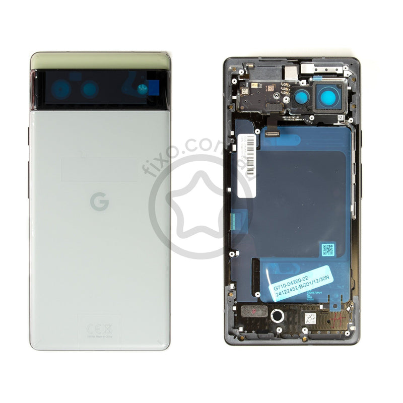 Google Pixel 6 Replacement Middle Frame and Rear Glass Housing Sorta Seafoam