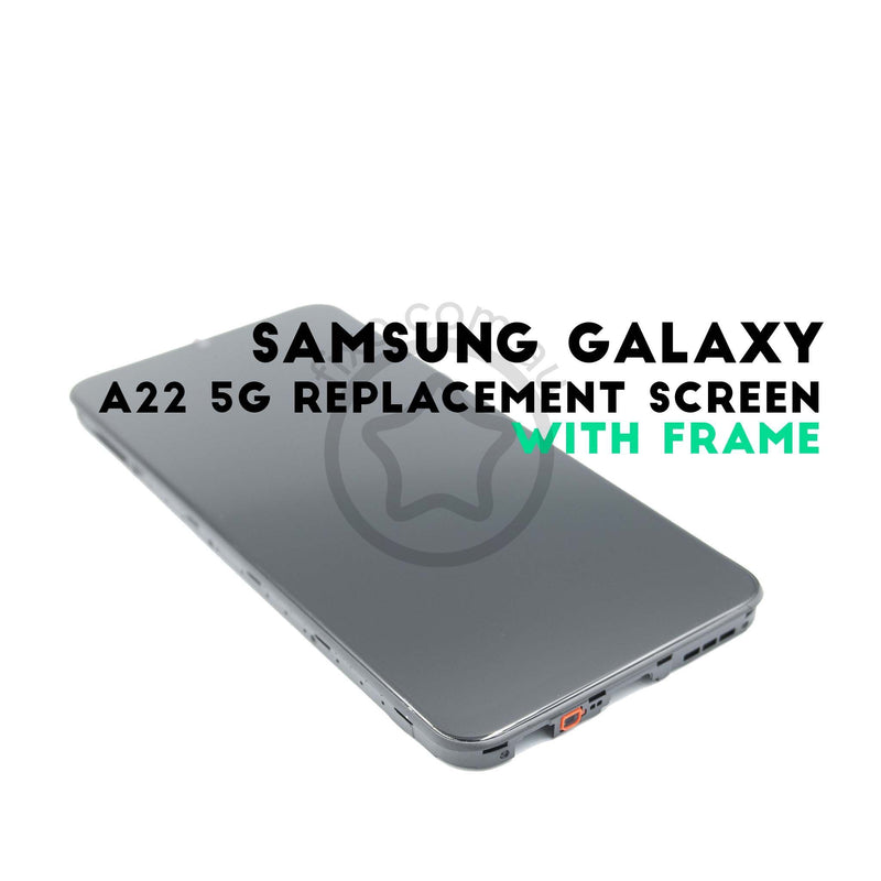 Replacement Samsung Galaxy A22 Service Pack LCD Screen with frame