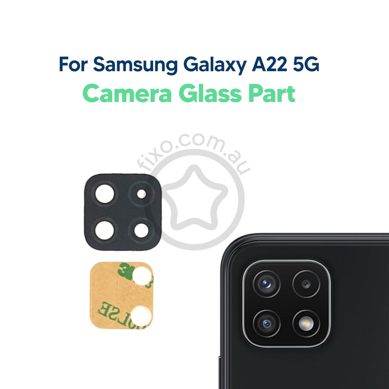 Samsung Galaxy A22 5G Replacement Rear Camera Lens Glass Black