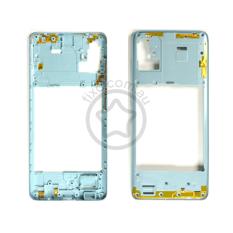 Samsung Galaxy A51 Replacement Plastic Middle Frame Prism Crush Blue