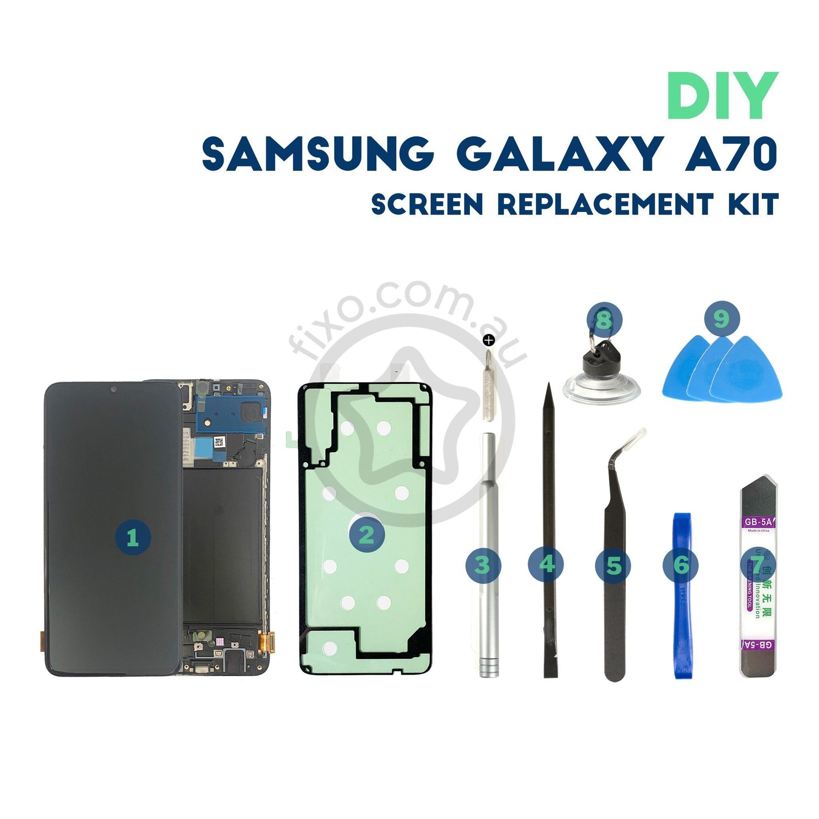 Samsung Galaxy A70 Diy Lcd Screen Repair Replacement Kit Fixo 0049