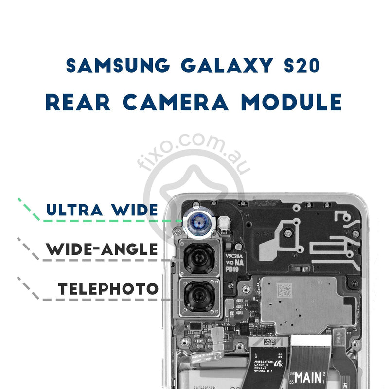 Samsung Galaxy S20 replacement rear camera part ; Ultra-wide angle 