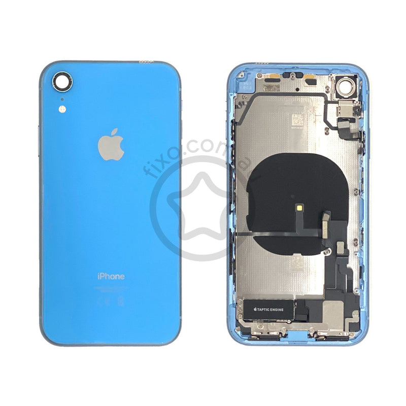 iPhone XR Rear Glass Housing and Frame in Blue